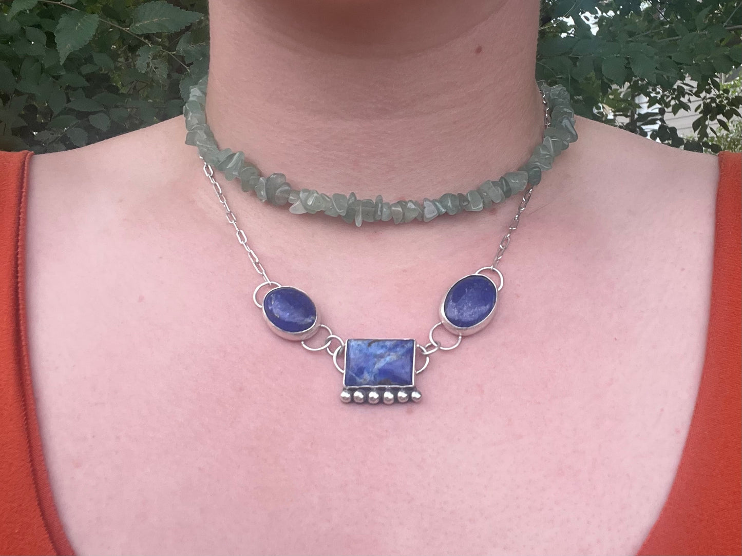 Lapis Lazuli Statement Necklace
