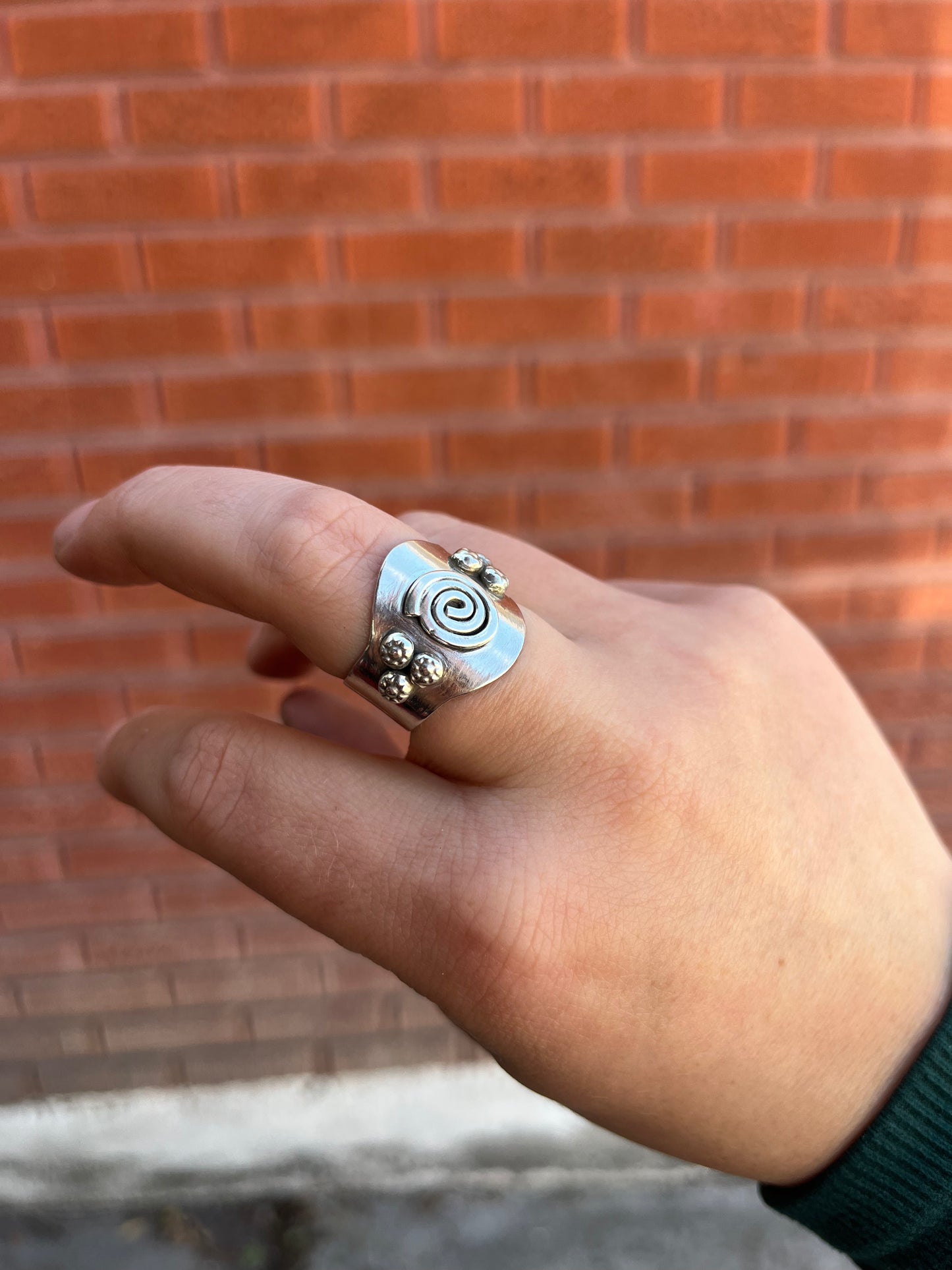 Spiral Shield Ring