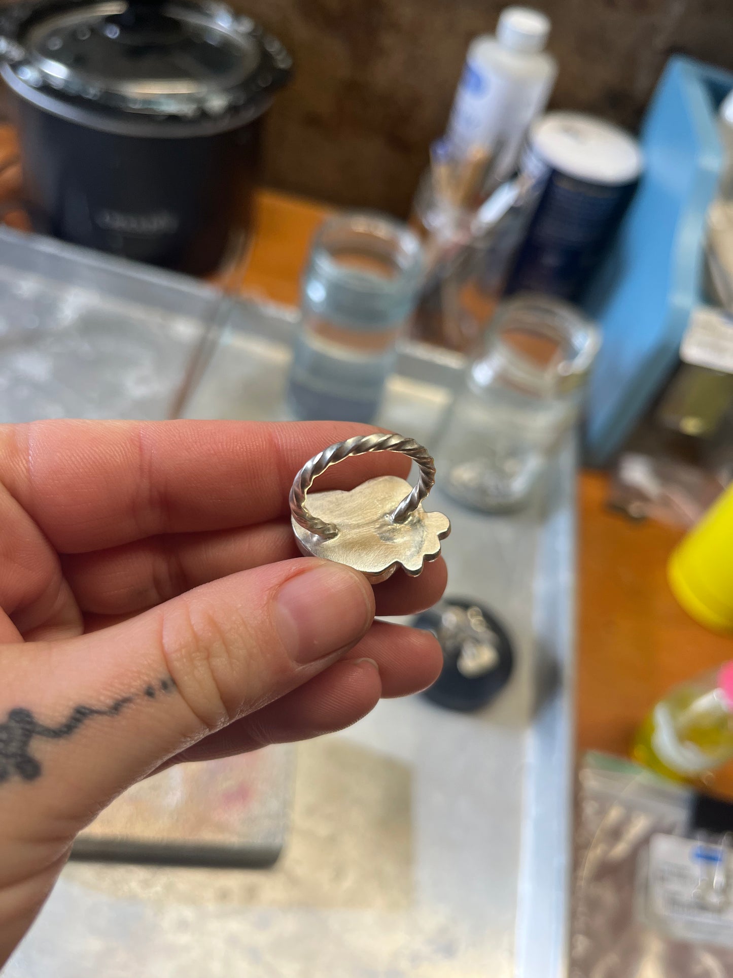Conversation Heart Ring “Just No” sz 7 3/4