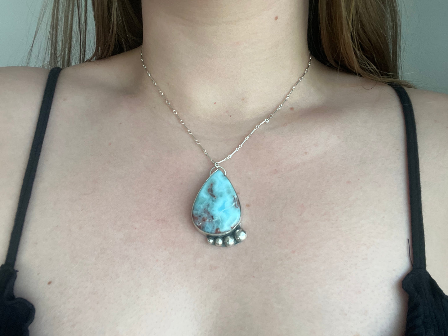 Larimar Pendant Necklace