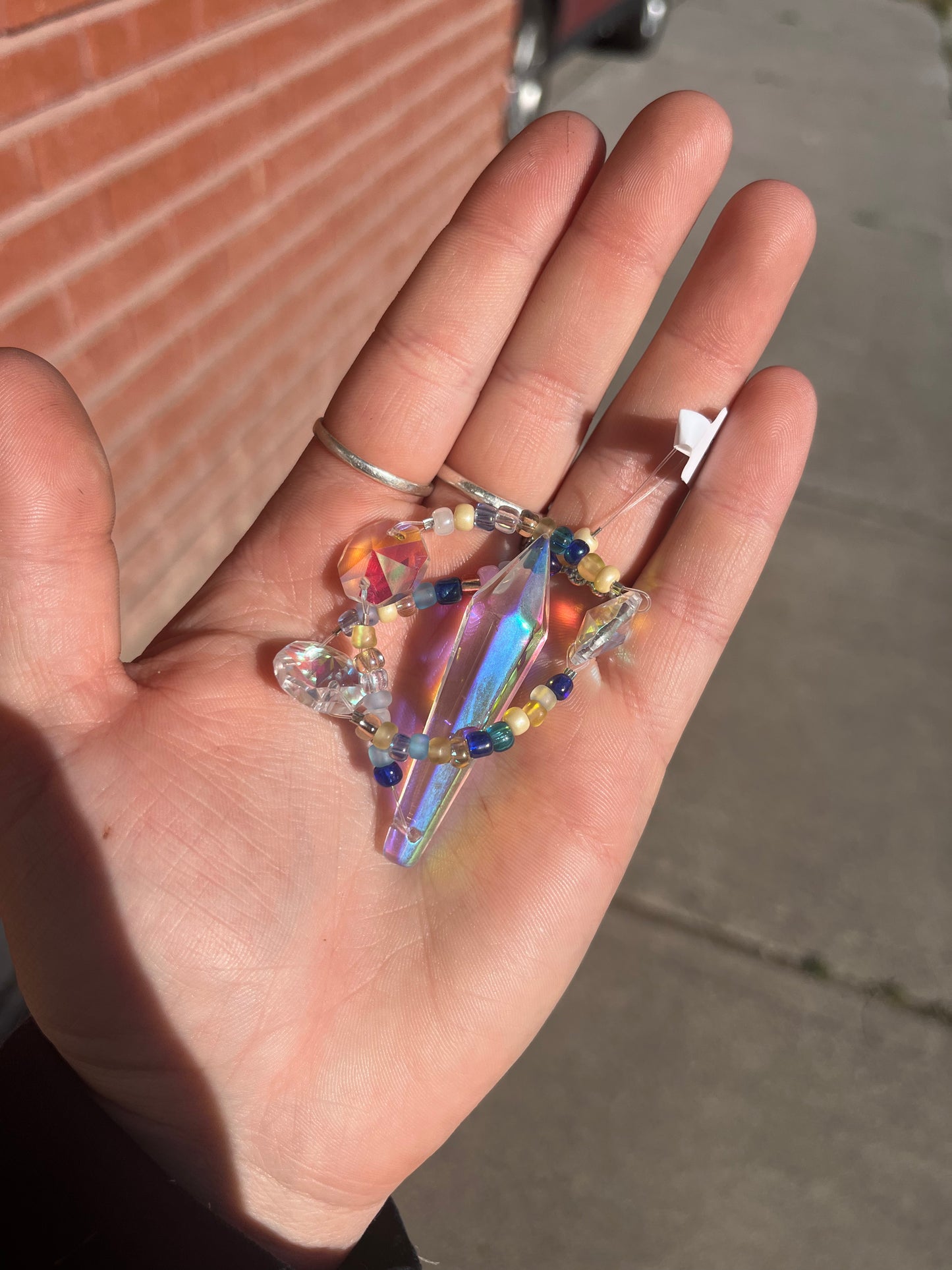 Ocean Sunset Suncatcher 11”