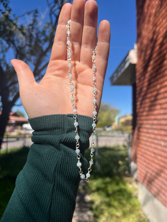 Aquamarine Beaded Necklace