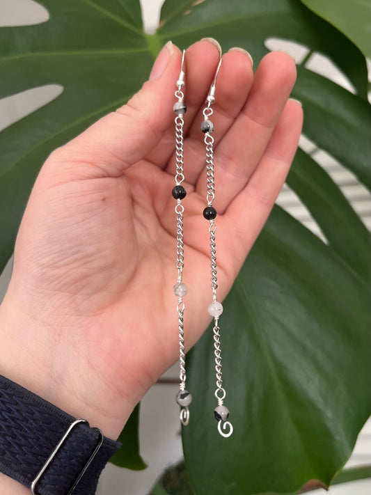 Black Rutilated Quartz Dusters