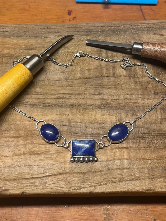 Lapis Lazuli Statement Necklace