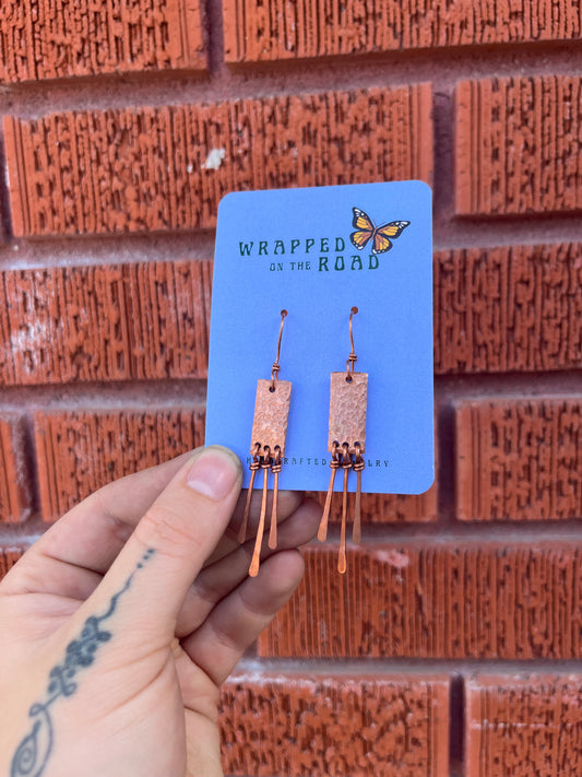 Copper Rectangle Dangles