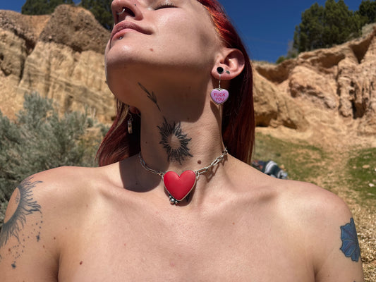 Red Heart Choker