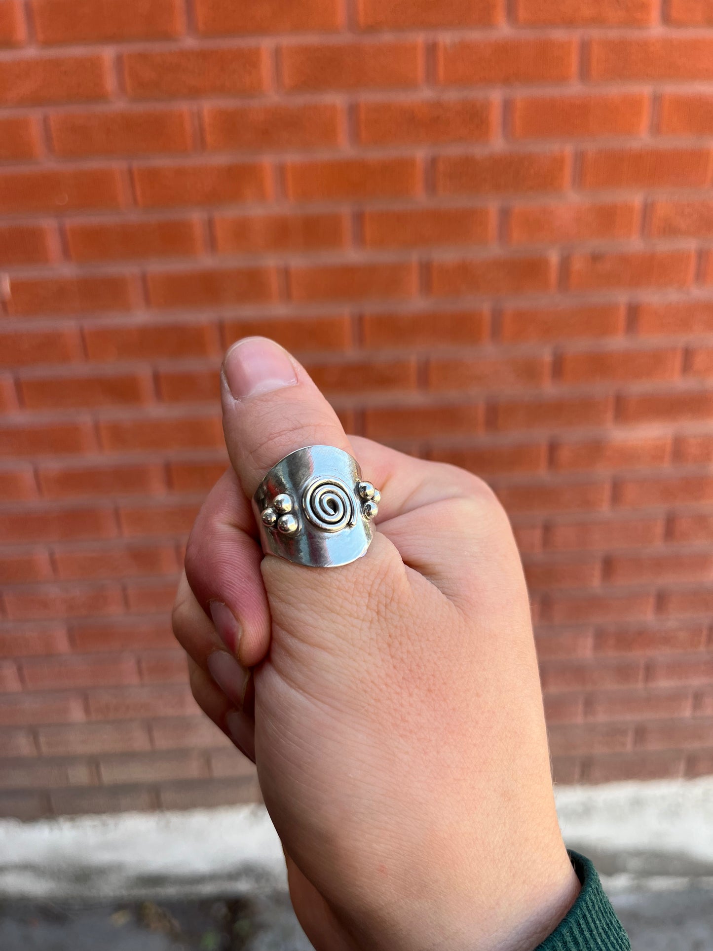 Spiral Shield Ring