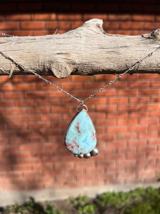 Larimar Pendant Necklace