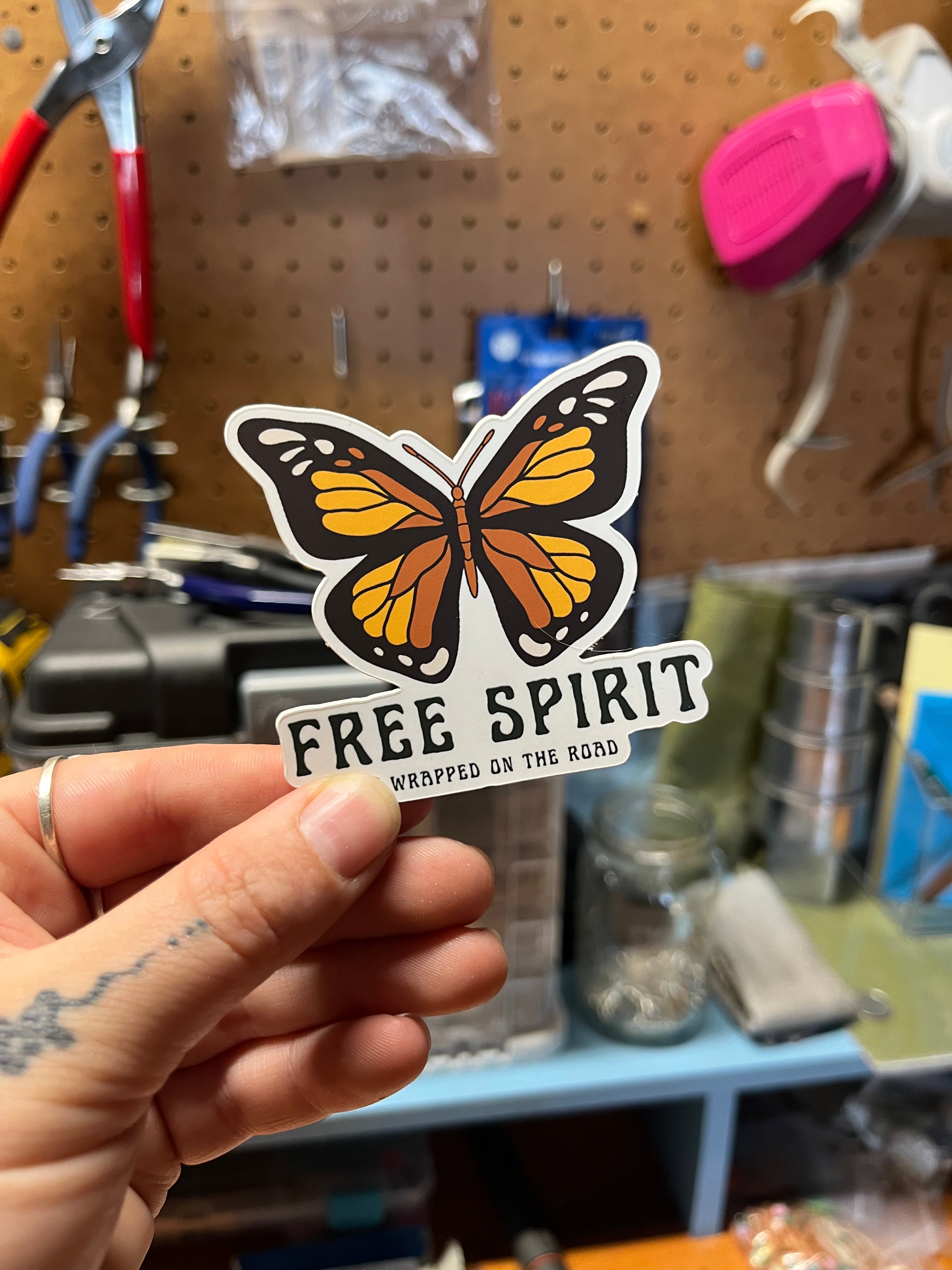Free Spirit Sticker – Wrapped on the Road