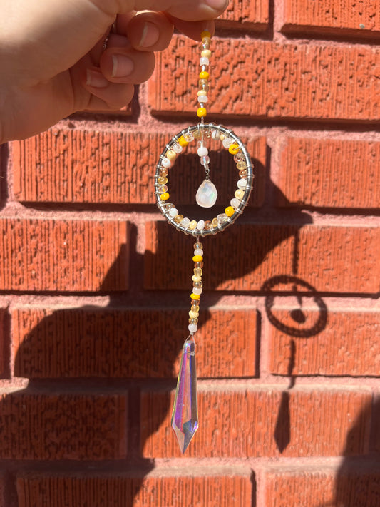 Sunshine Quartz Round 2” Suncatcher