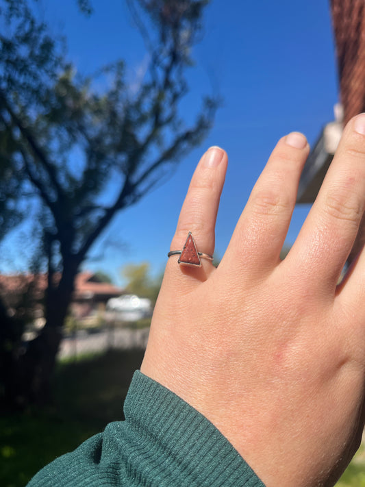 Idaho Red Jasper Ring Sz 6