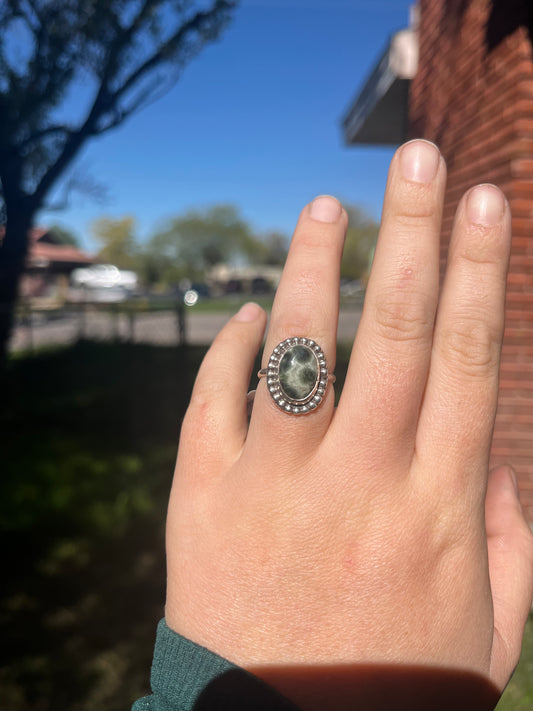 Ocean Jasper Ring Sz 7.5